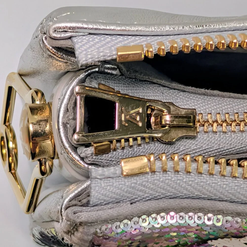 Louis Vuitton Iridescent Sequin and Silver Monogram Empreinte Bag - Picture 11 of 16